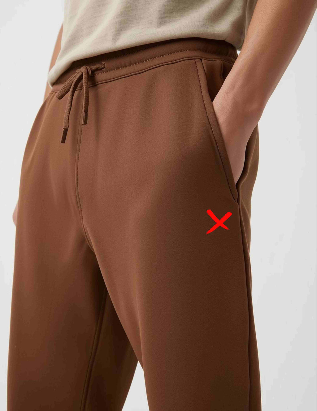 Brown - 100% cotton sweatpant
