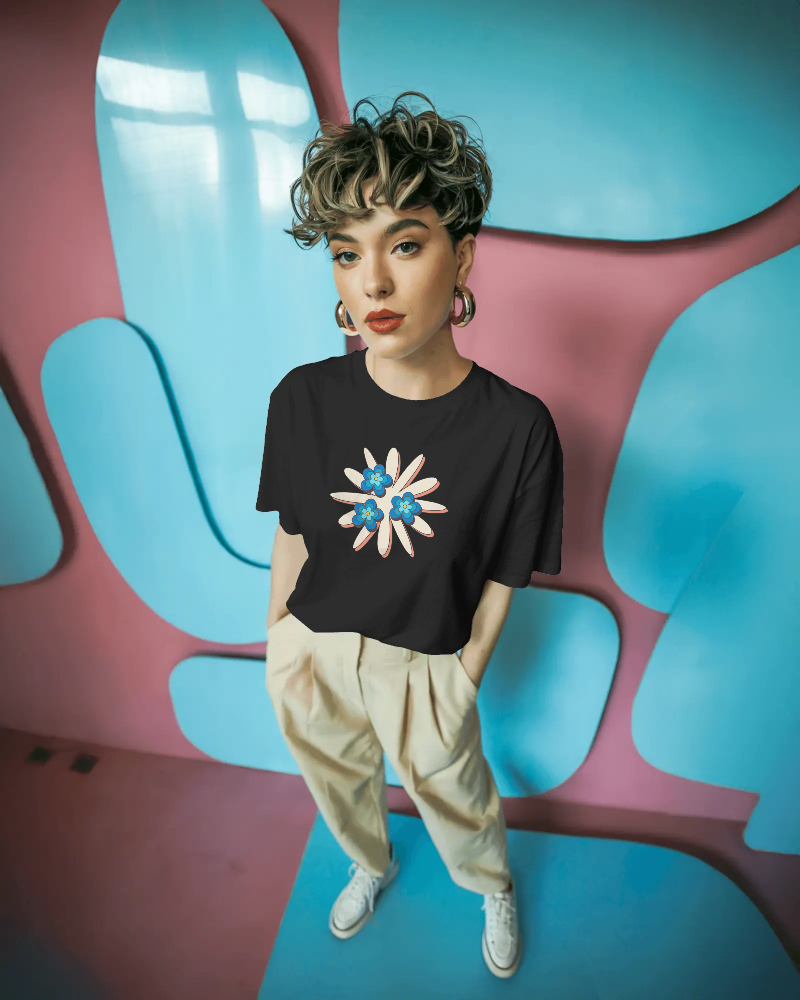 SOFT PETALS-   100% Cotton Regular T-shirt