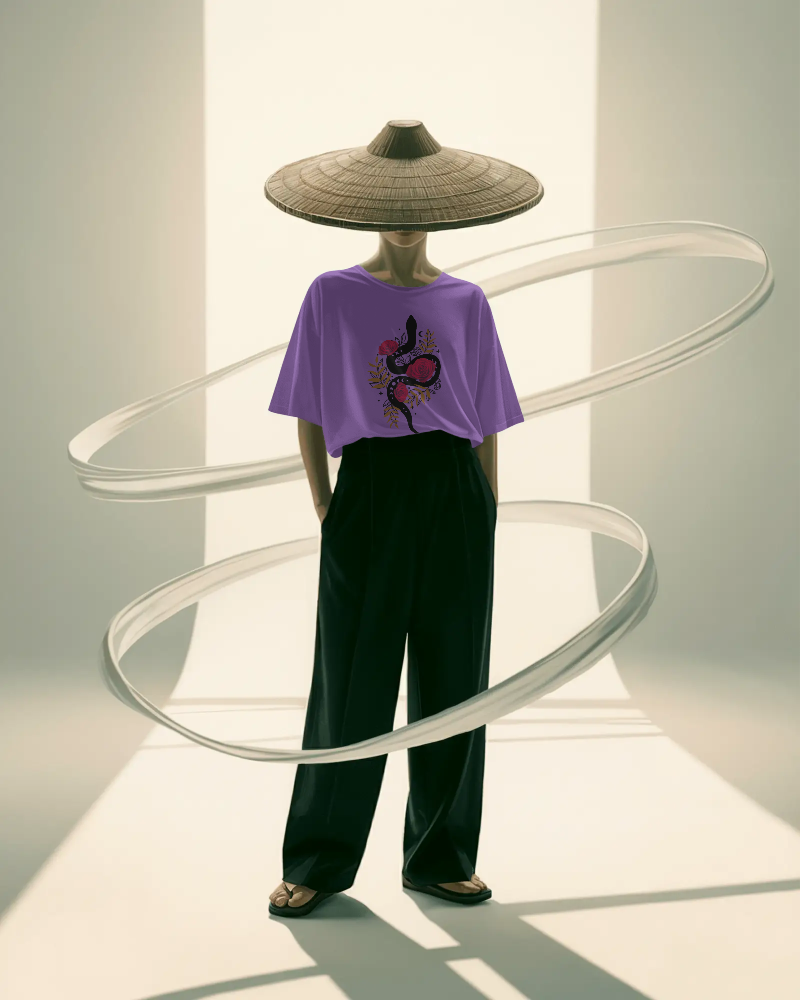 THORN & PETAL-   100% Cotton Regular T-shirt