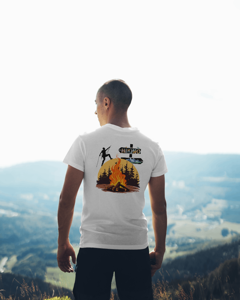 HIKING-   100% Cotton French Terry Oversized T-shirt