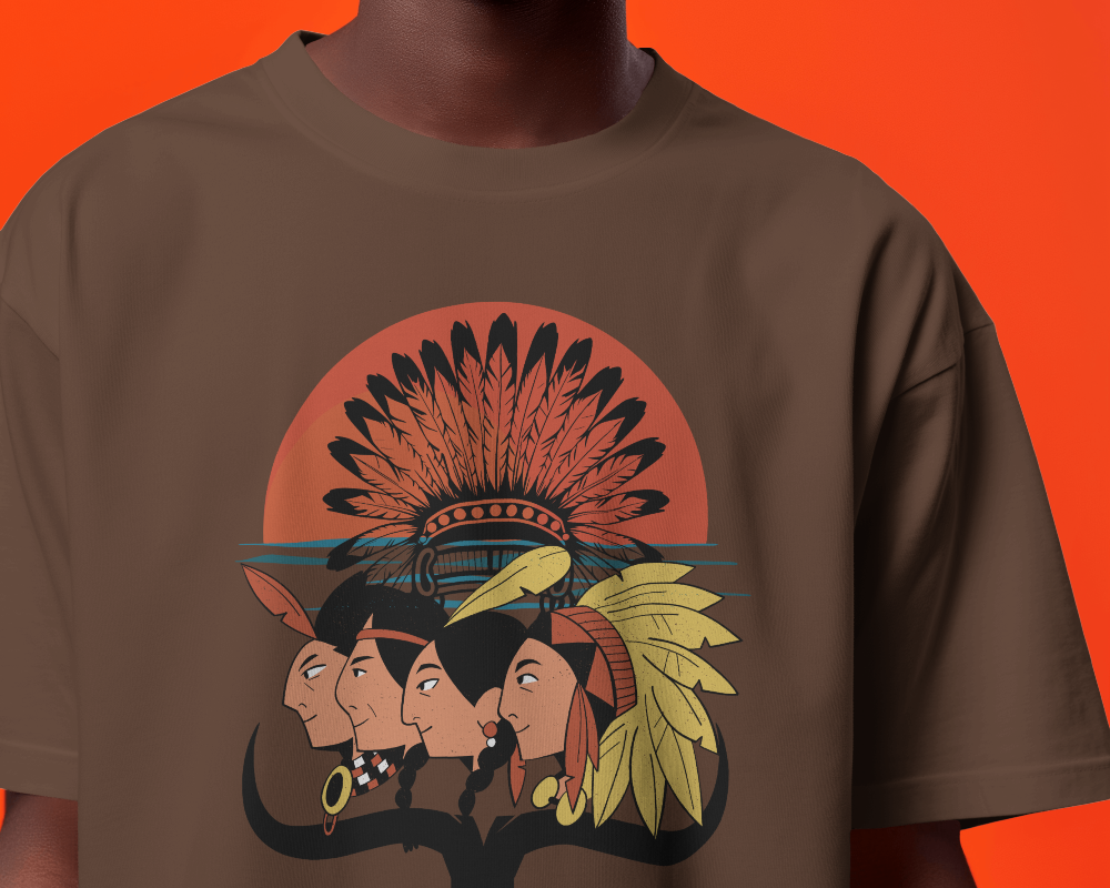 SAGA-   100% Cotton Oversized T-shirt