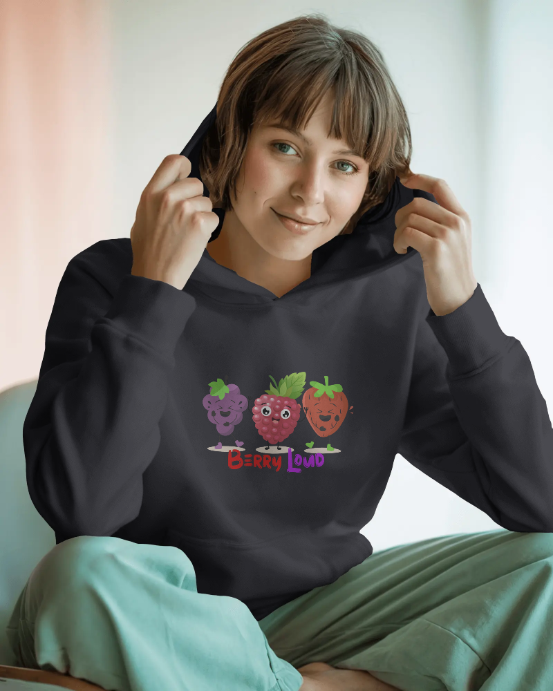Berry Loud- Oversized Hoodie