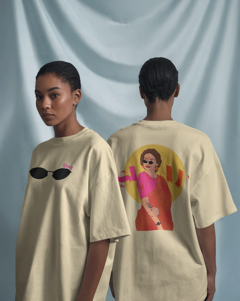 SLAY-   100% Cotton French Terry Oversized T-shirt