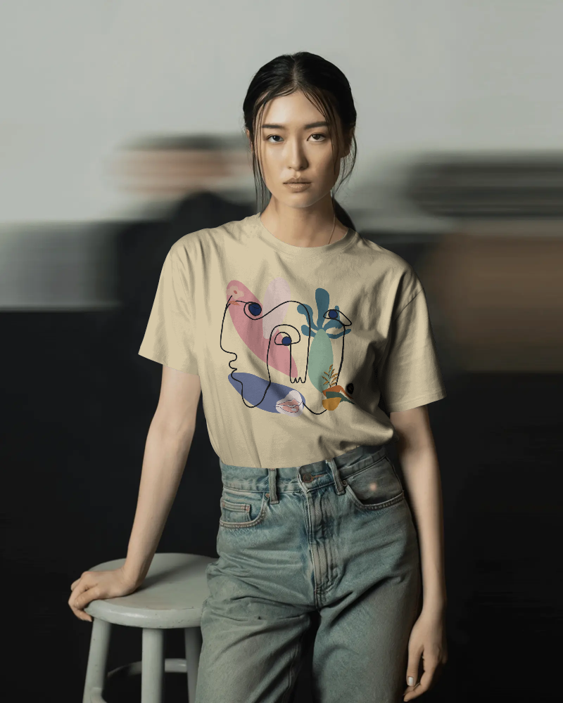 LINES-   100% Cotton Regular T-shirt