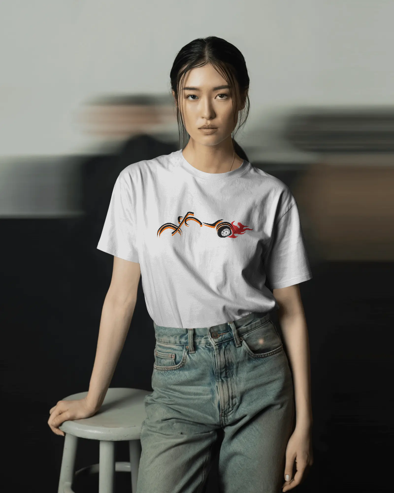 RIDER-   100% Cotton French Terry Oversized T-shirt