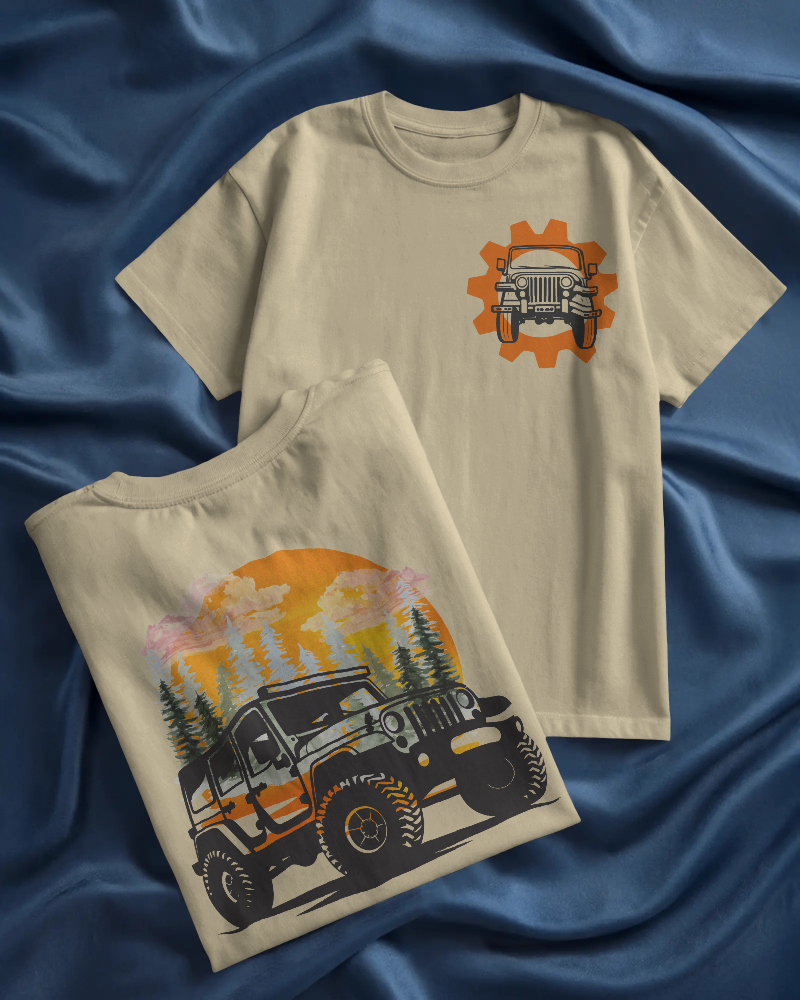 ROAD KING-   100% Cotton French Terry Oversized T-shirt