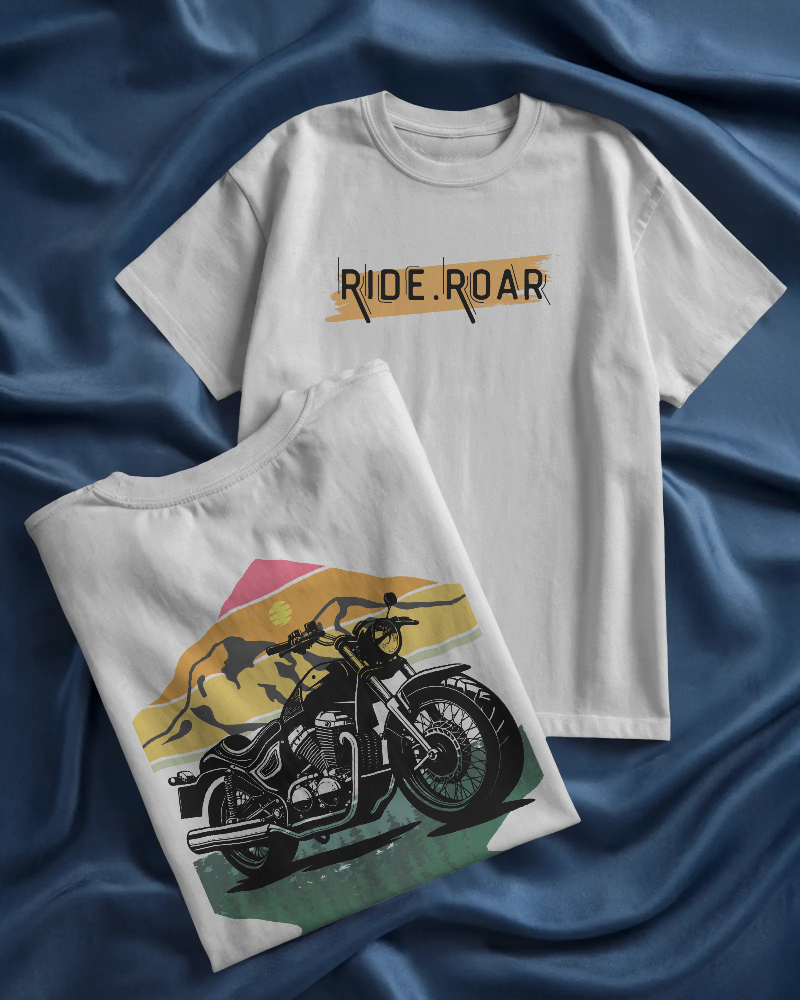 RIDE.ROAR-   100% Cotton French Terry Oversized T-shirt