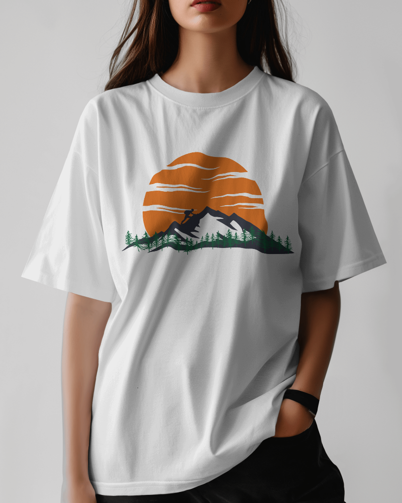 WILD PEAKS-   100% Cotton Oversized T-shirt