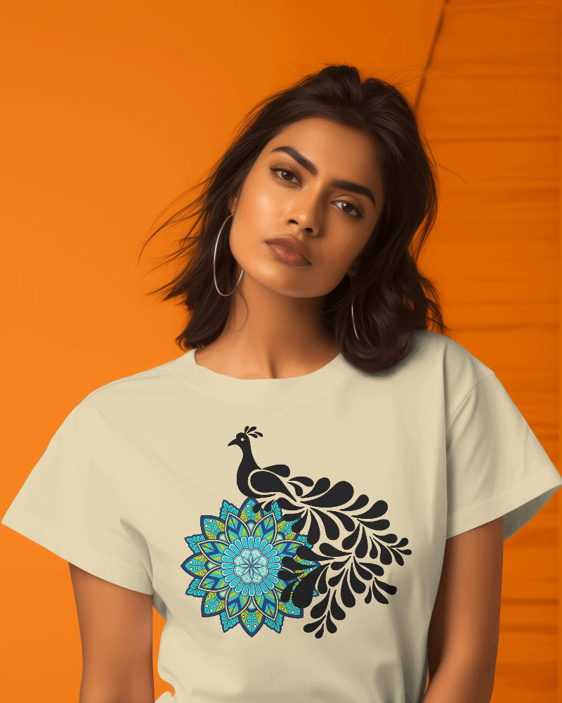 PEACOCK-   100% Cotton Oversized T-shirt
