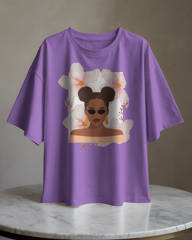 VIBE-   100% Cotton Oversized T-shirt