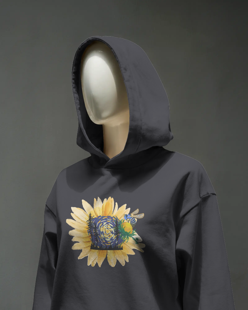 Night Bloom - Oversized hoodie