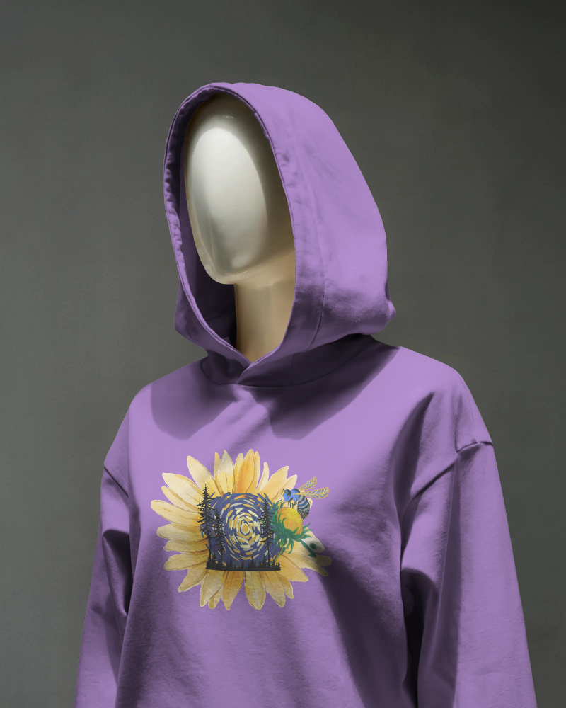 Night Bloom - Oversized hoodie