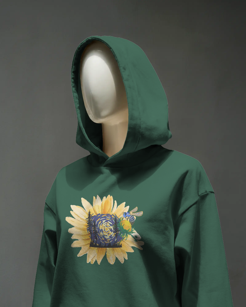 Night Bloom - Oversized hoodie
