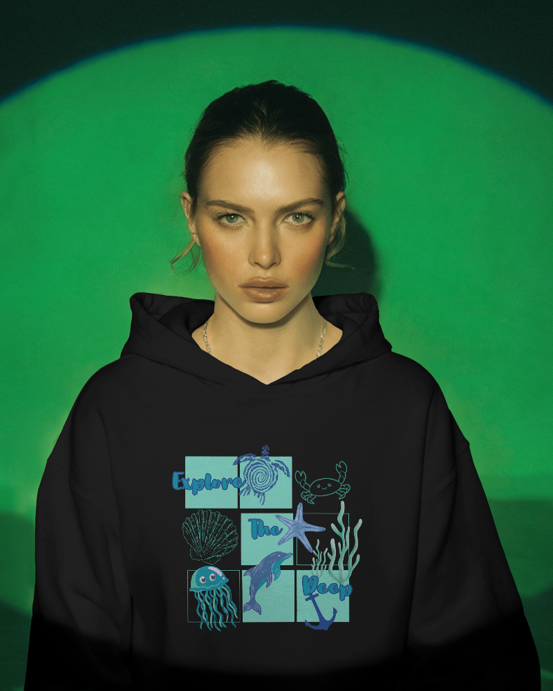 Explore the Deep - Oversized hoodie