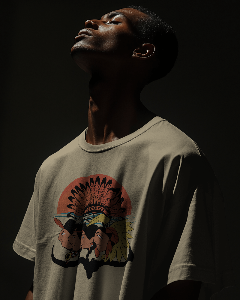 SAGA-   100% Cotton Oversized T-shirt