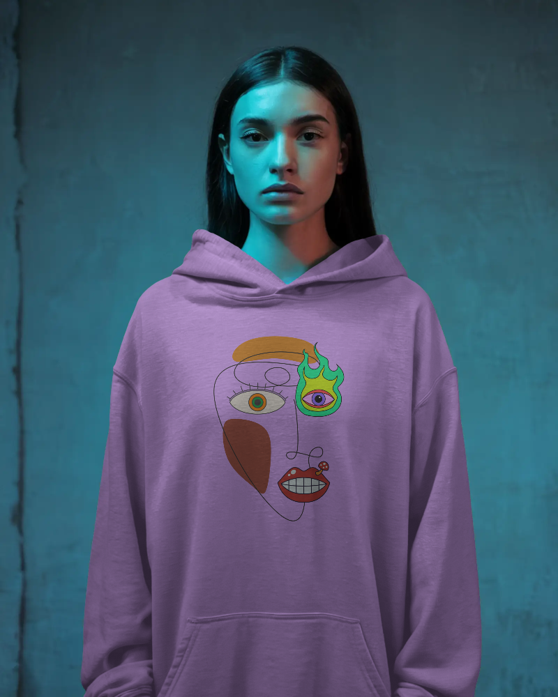 The Abstract Muse - Oversized hoodie