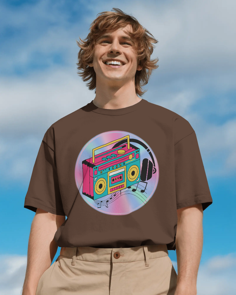 BEATS-   100% Cotton Oversized T-shirt