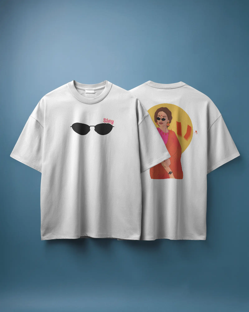 SLAY-   100% Cotton French Terry Oversized T-shirt