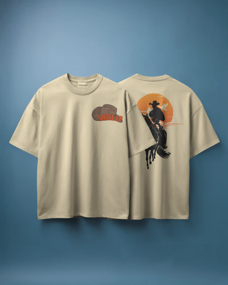 HORSE SPIRIT-   100% Cotton French Terry Oversized T-shirt