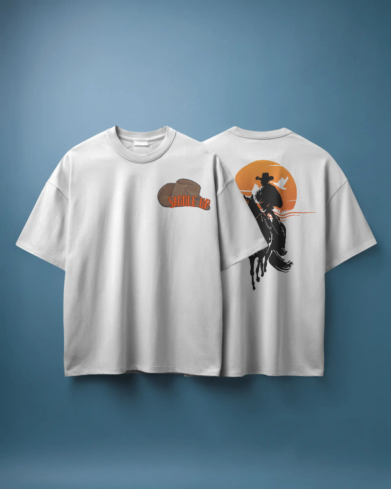 HORSE SPIRIT-   100% Cotton French Terry Oversized T-shirt