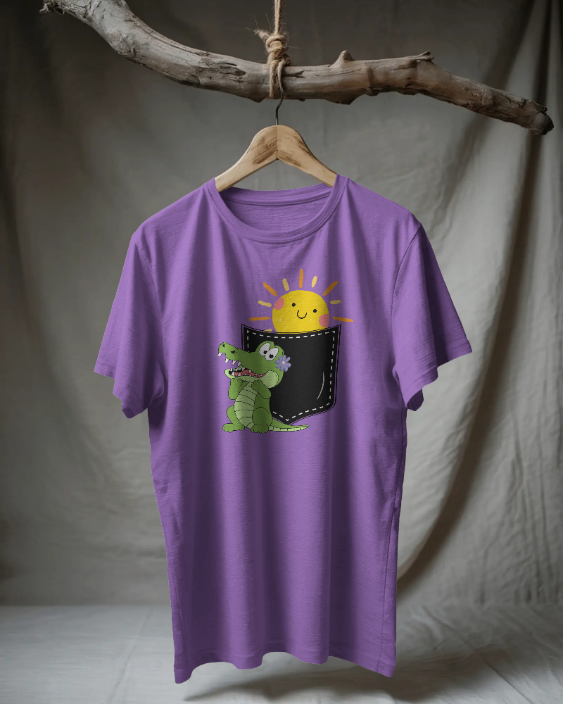 CROCO-   100% Cotton Regular T-shirt