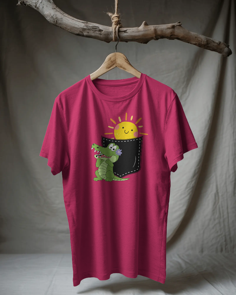 CROCO-   100% Cotton Regular T-shirt
