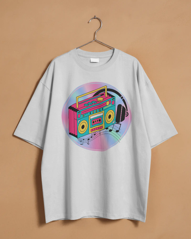 BEATS-   100% Cotton Oversized T-shirt