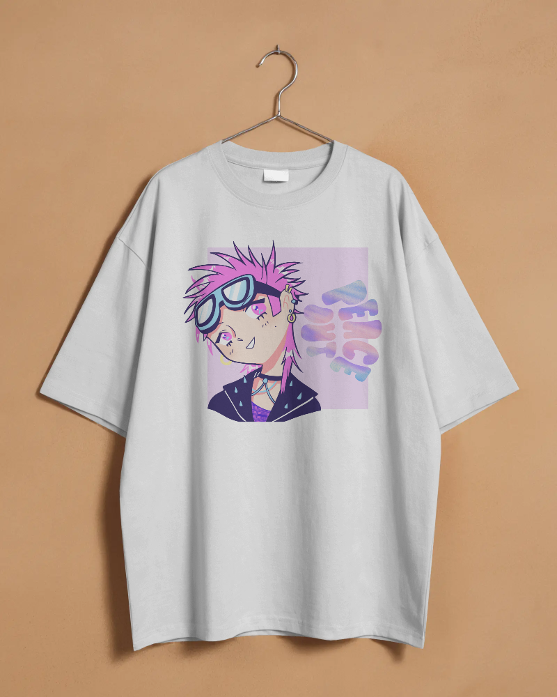 PEACE OUT-   100% Cotton Oversized T-shirt