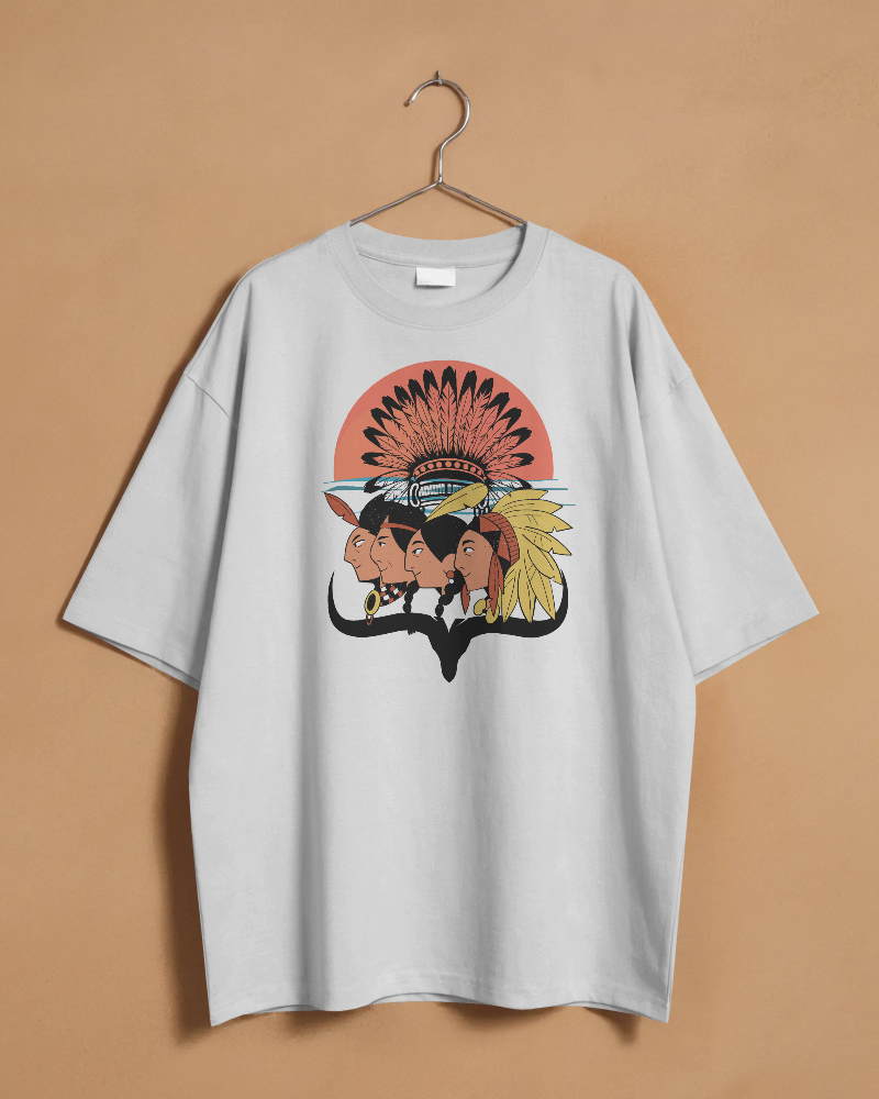 SAGA-   100% Cotton Oversized T-shirt