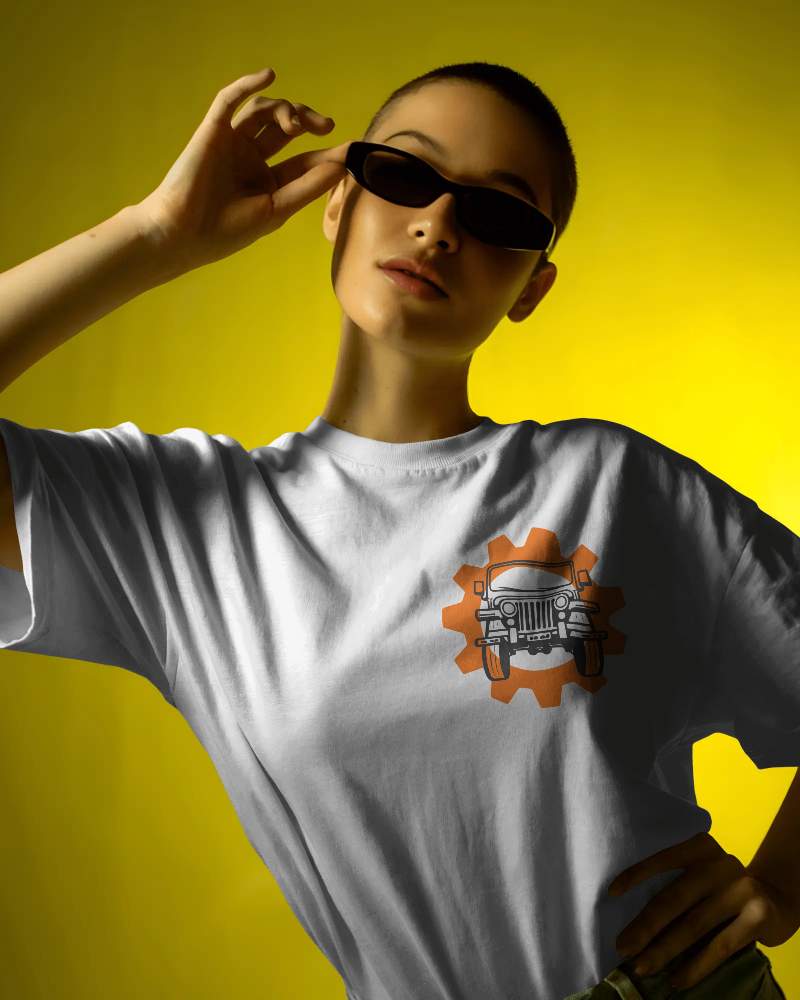 ROAD KING-   100% Cotton French Terry Oversized T-shirt