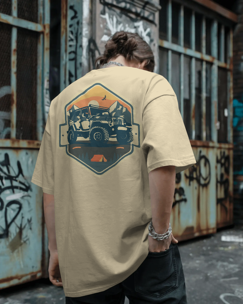 ROAR-   100% Cotton French Terry Oversized T-shirt