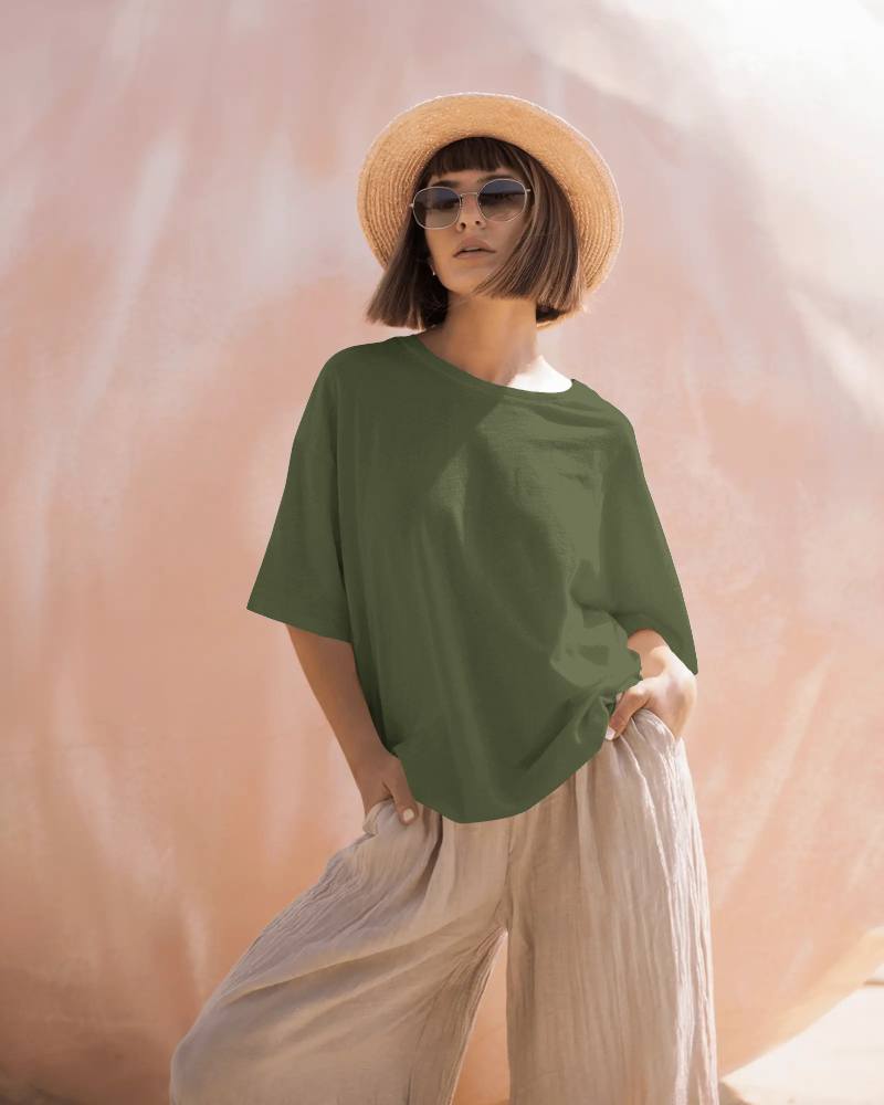 Basic French Terry Oversized T-shirt