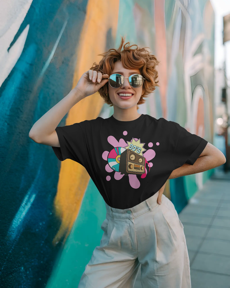 SOUND WAVE-   100% Cotton Oversized T-shirt