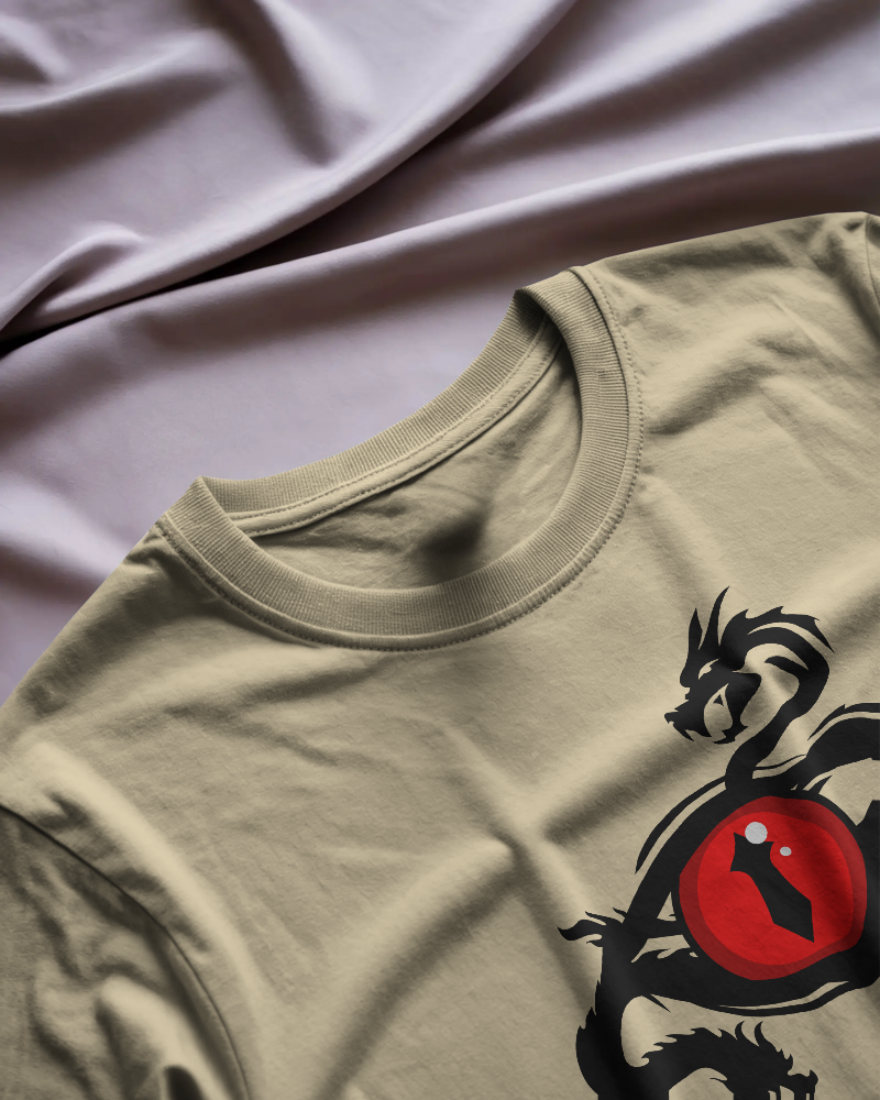 DRAGON STARE-   100% Cotton Regular T-shirt