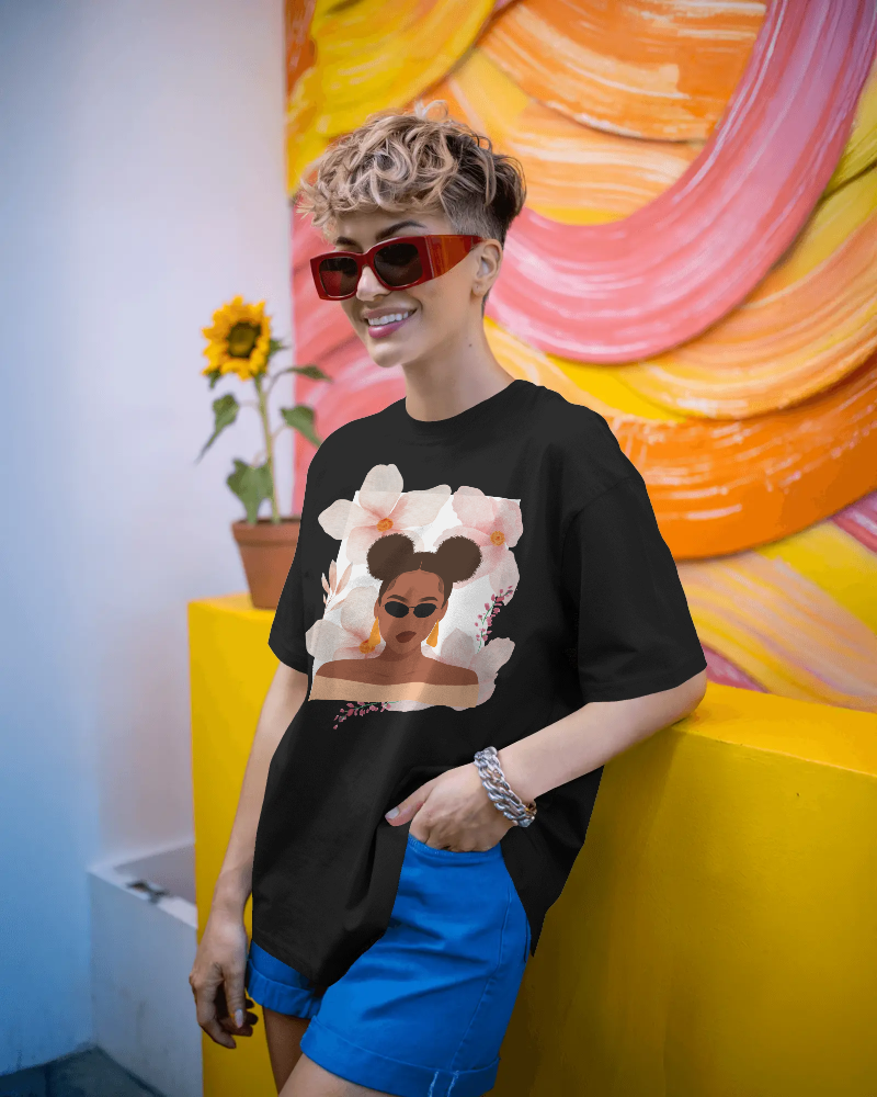 VIBE-   100% Cotton Oversized T-shirt