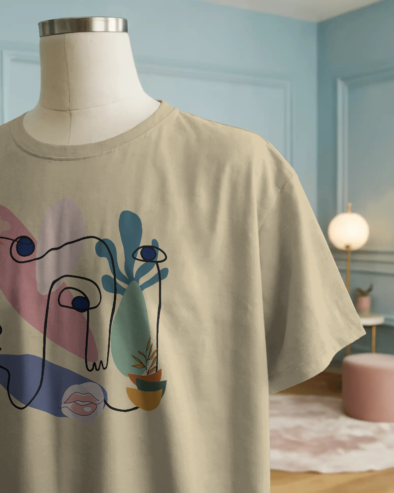 LINES-   100% Cotton Regular T-shirt