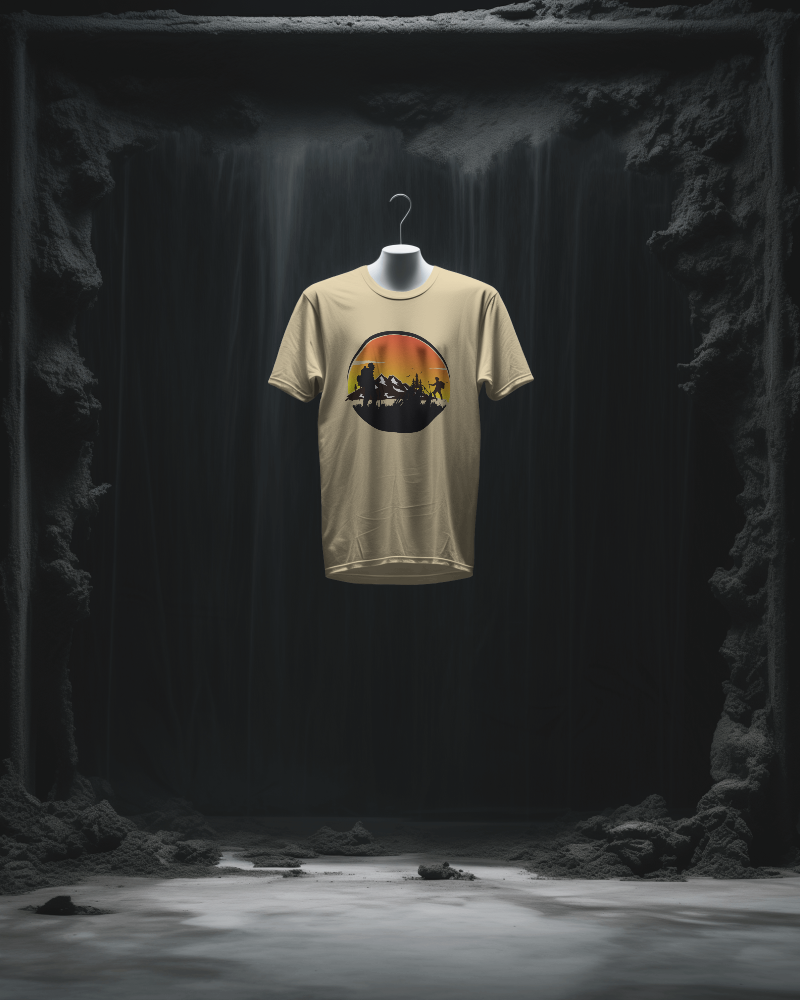 MOUNTAIN VIBES-   100% Cotton Oversized T-shirt