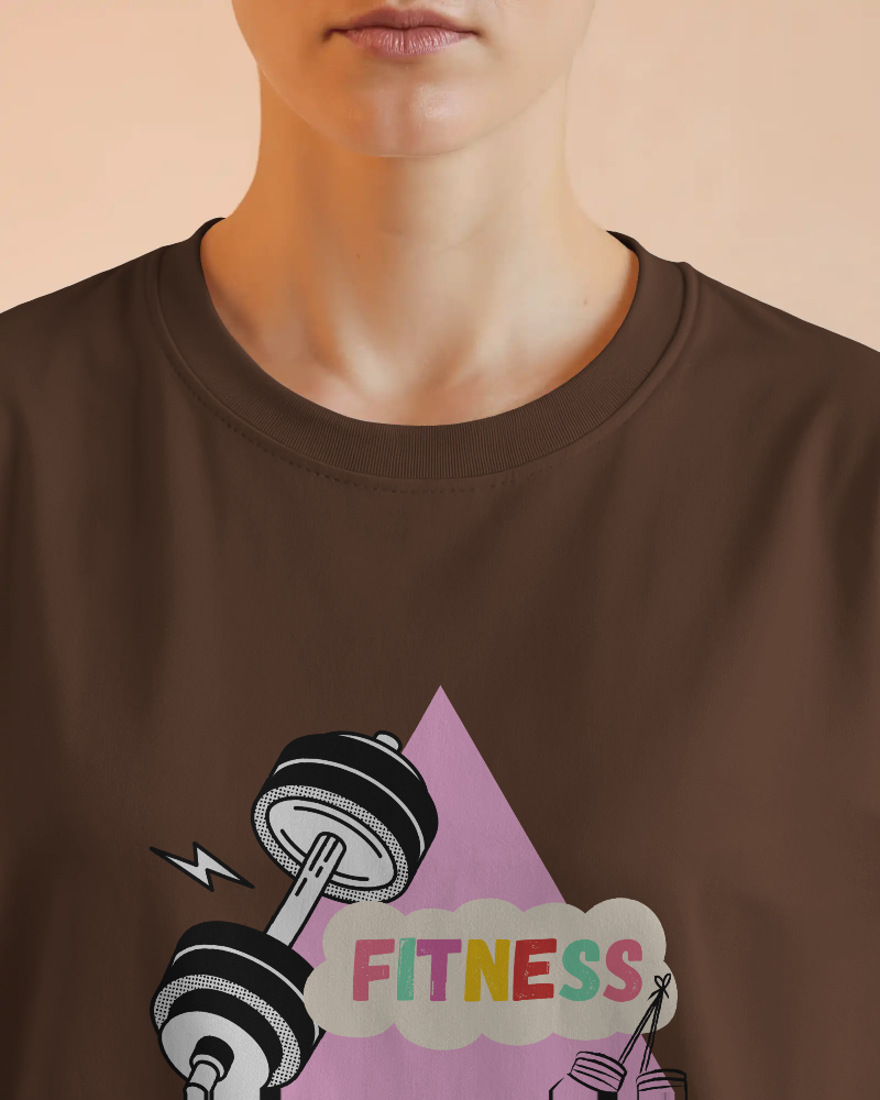 FITNESS-   100% Cotton Regular T-shirt